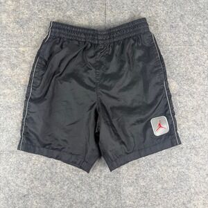 Vintage Nike Air Jordan Mens Athletic Black Shorts Jumpman Logo Patch